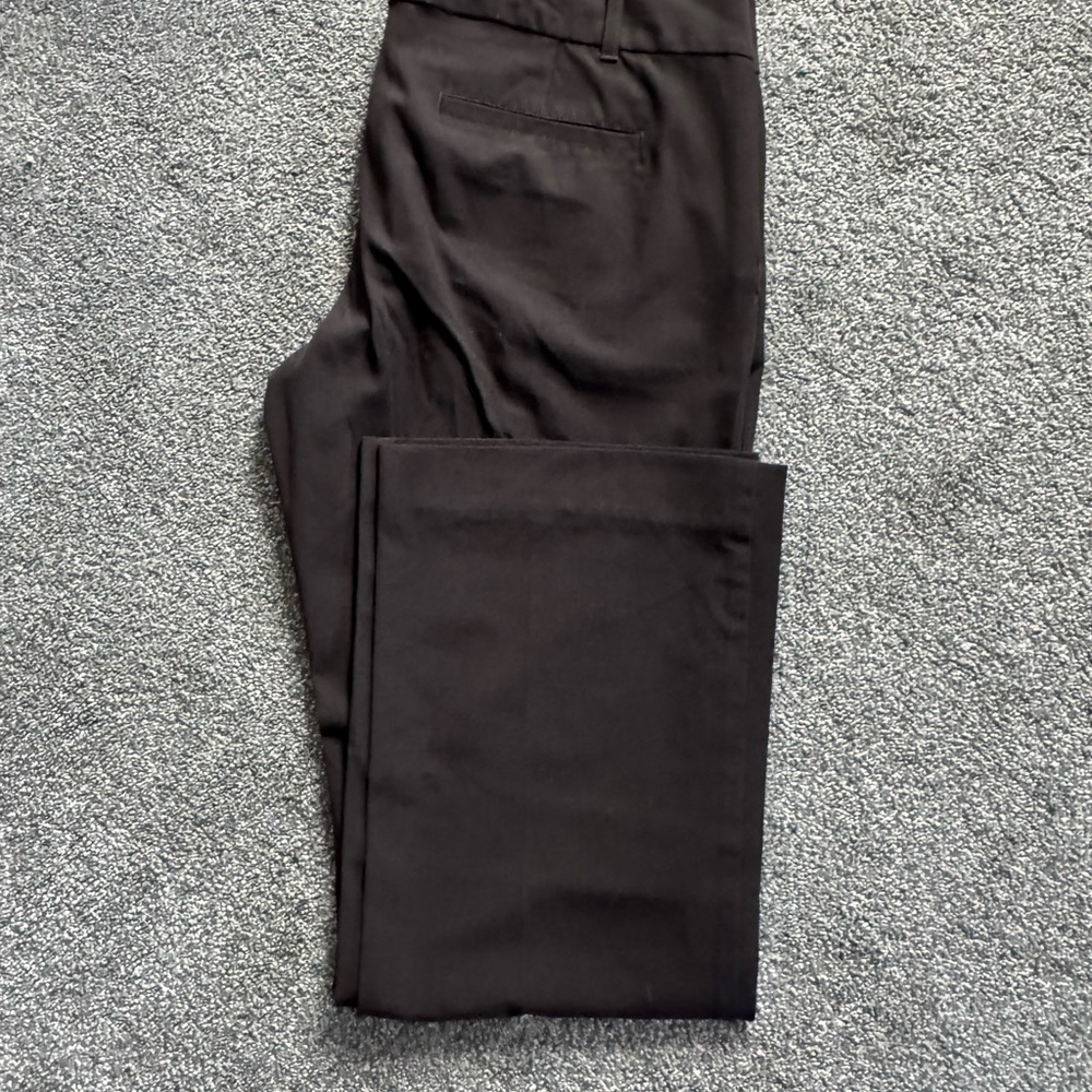 Old Navy Brown and Gray Trousers Smooth Flat Front - Picture 7 of 8